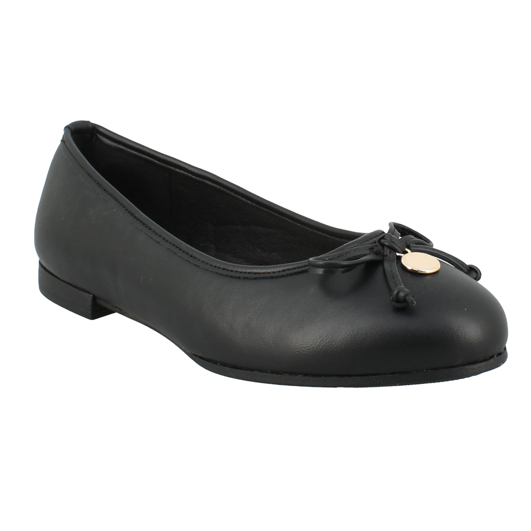 ANTRIN 105.NOVA-200 Μαύρη Γυναικεία Μπαλαρίνα