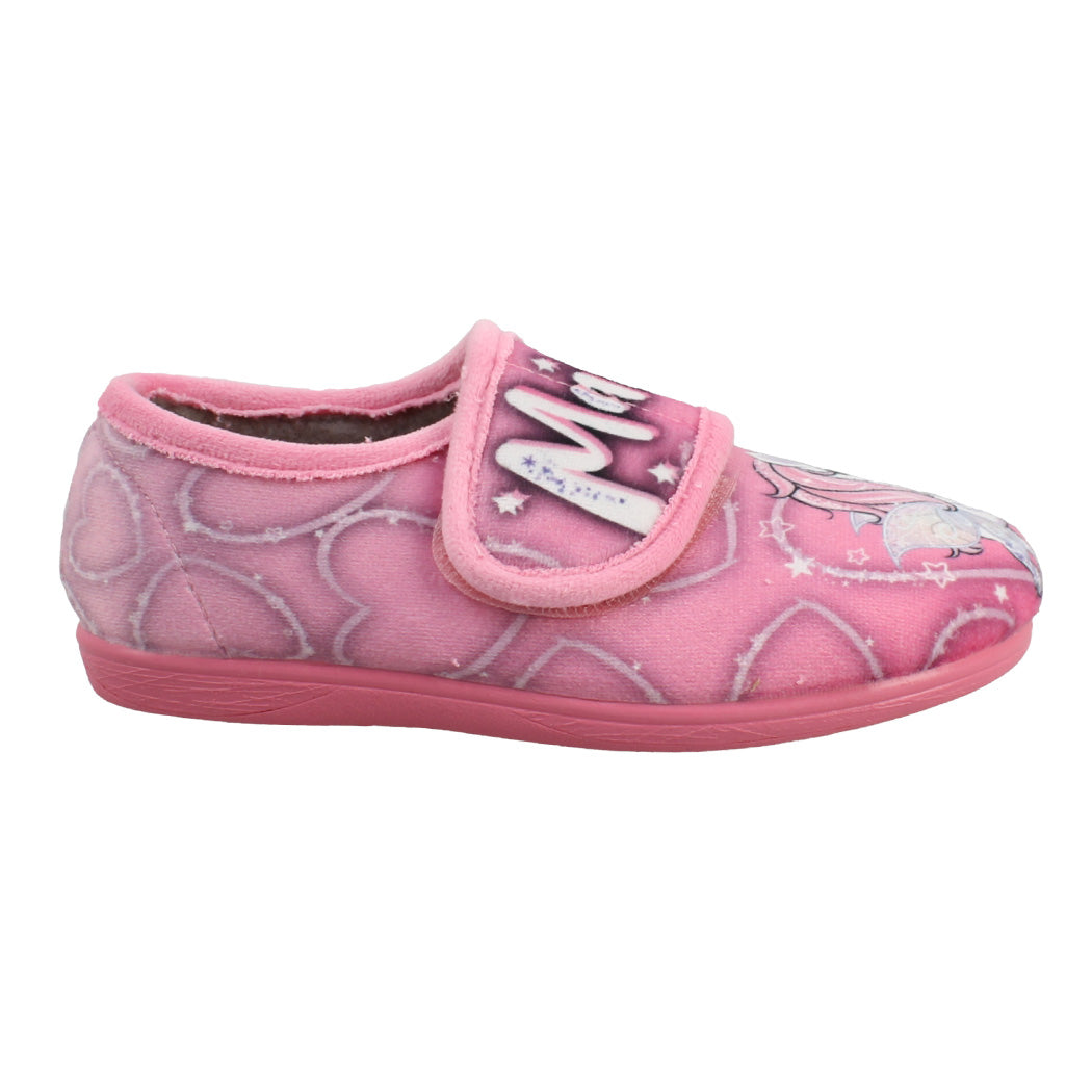 IQKIDS 139.7821 Ροζ Παντοφλάκι Με Αυτοκόλητο Για Κορίτσια