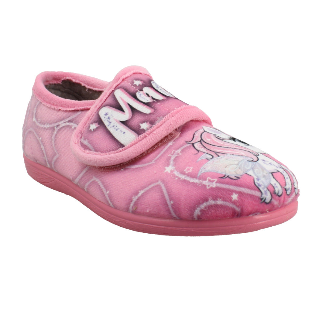 IQKIDS 139.7821 Ροζ Παντοφλάκι Με Αυτοκόλητο Για Κορίτσια