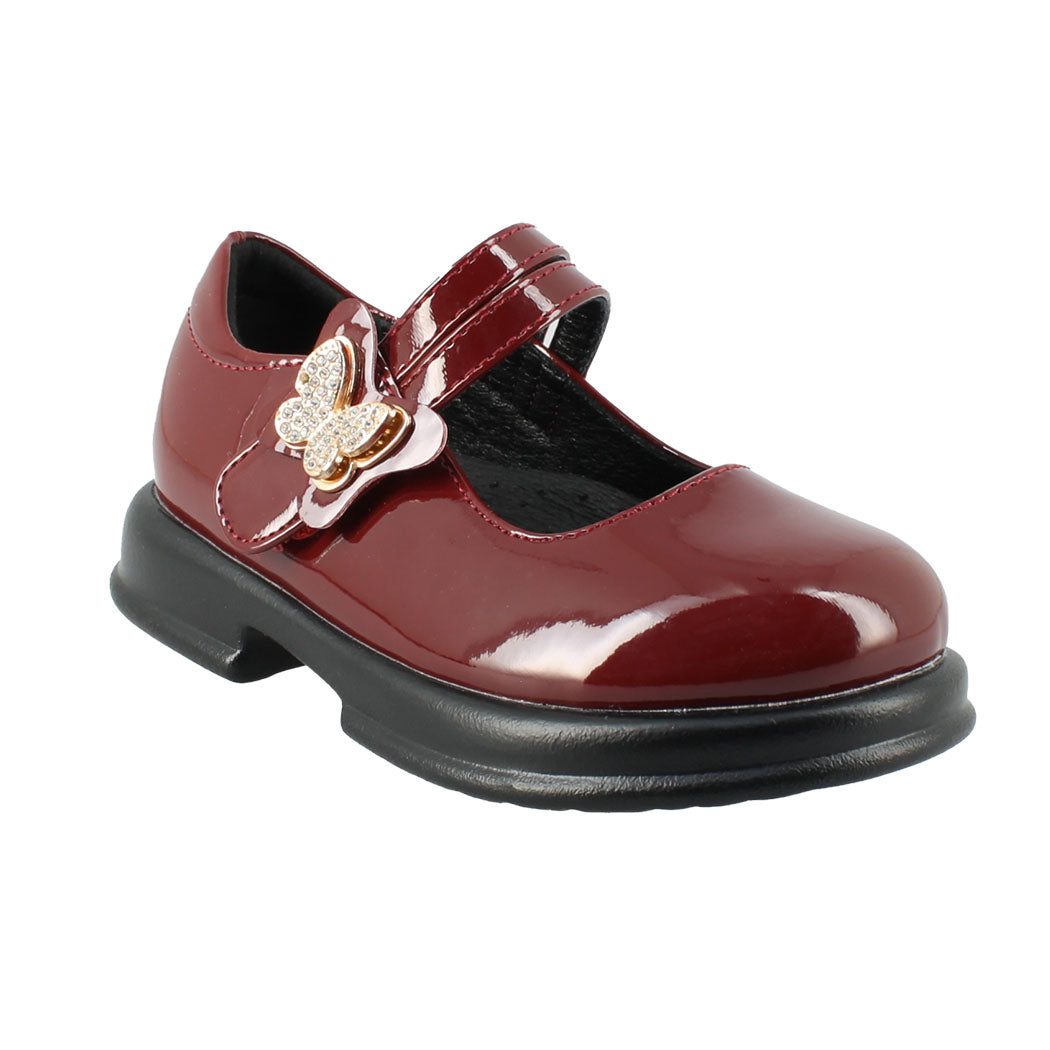 IQKIDS 19.AFRODITI-195 Μπορντό Loafer Με Μπαρέτα