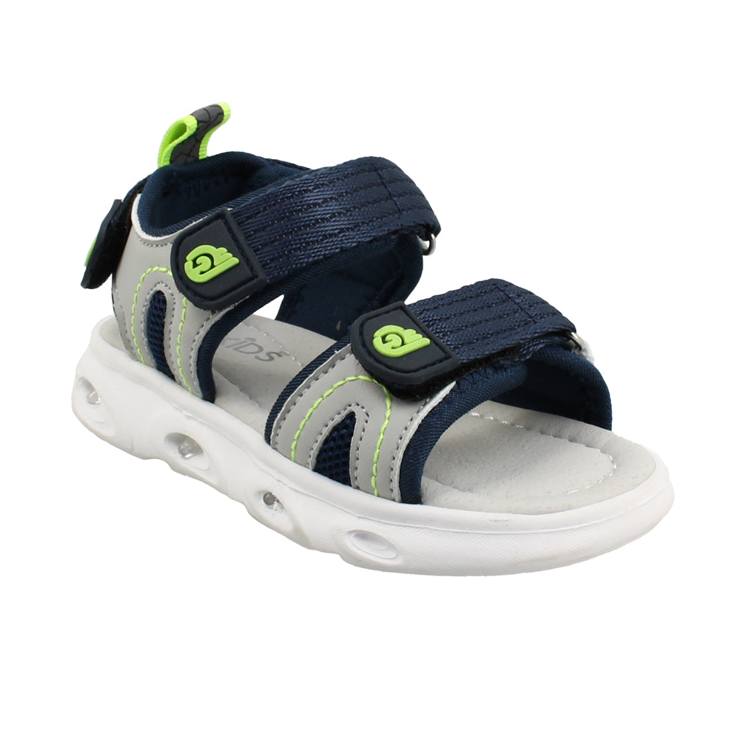 IQKIDS 19.LEO-200 Μπλε Αυτοκόλητο Πέδιλο Με Φωτάκια Για Αγόρια