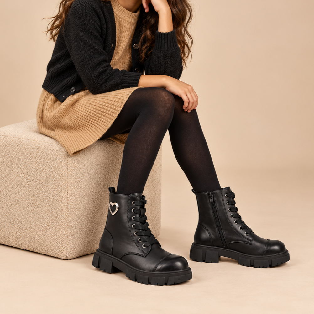 IQKIDS 19.MIRIAM-195 Μαύρο Αρβηλάκι Με Φερμουάρ Για Κορίτσια