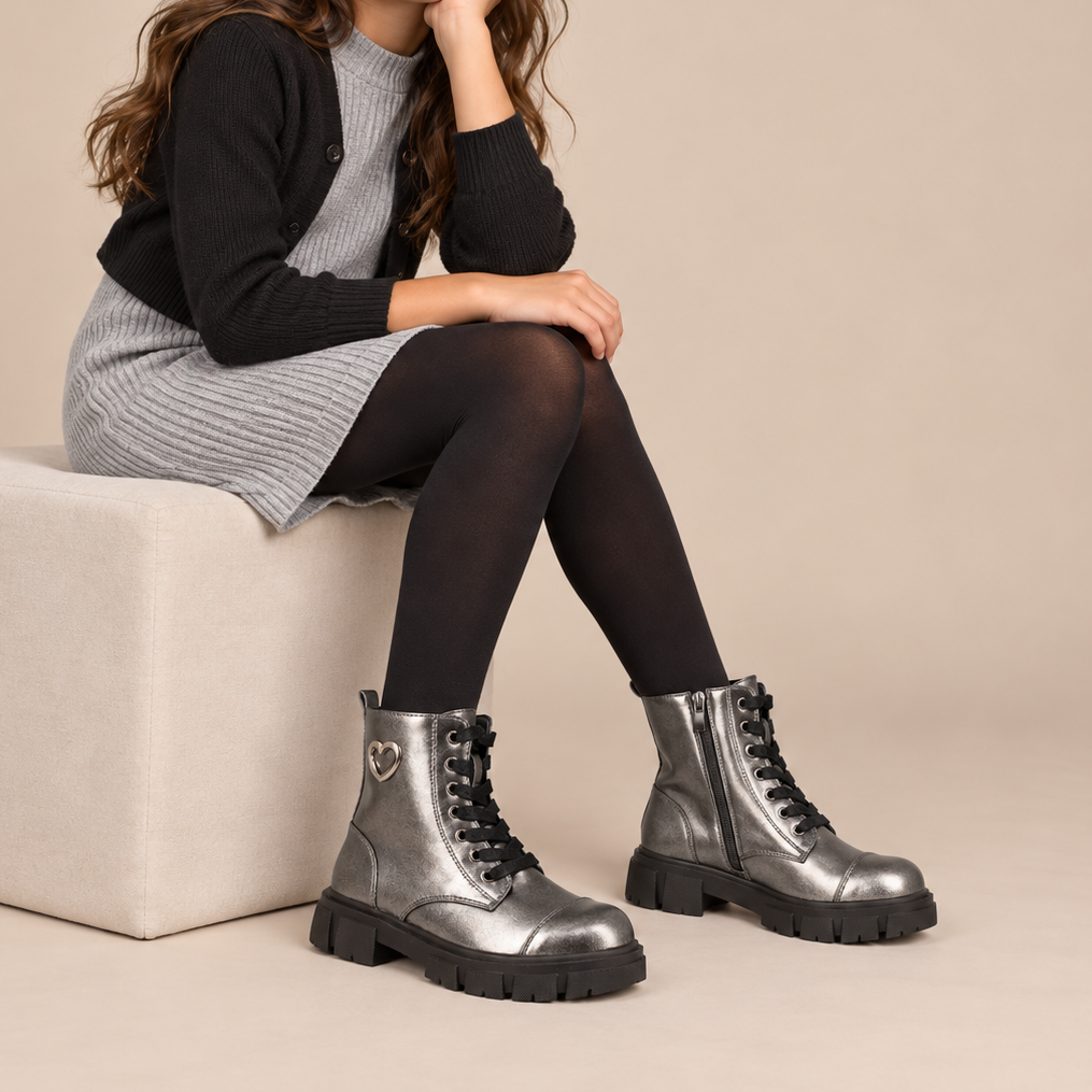 IQKIDS 19.MIRIAM-195 Ατσαλί Αρβηλάκι Με Φερμουάρ Για Κορίτσια