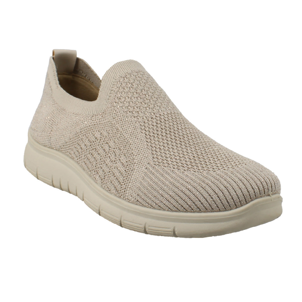 ANTRIN 28.ANNA-200 Μπεζ Γυναικείο Slip in Sneaker