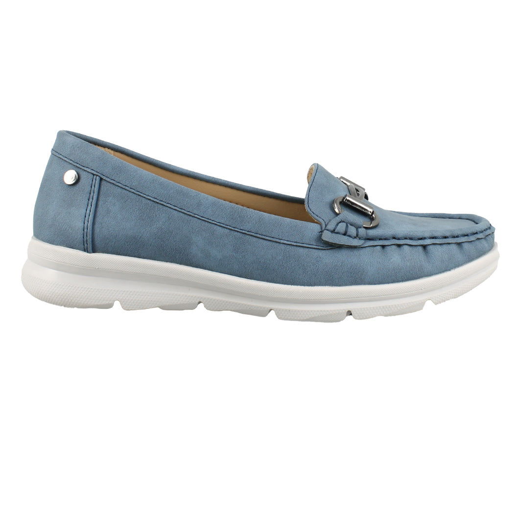 ANTRIN 28.MIKALA-200 Μπλε Γυναικείο Μοκασίνι