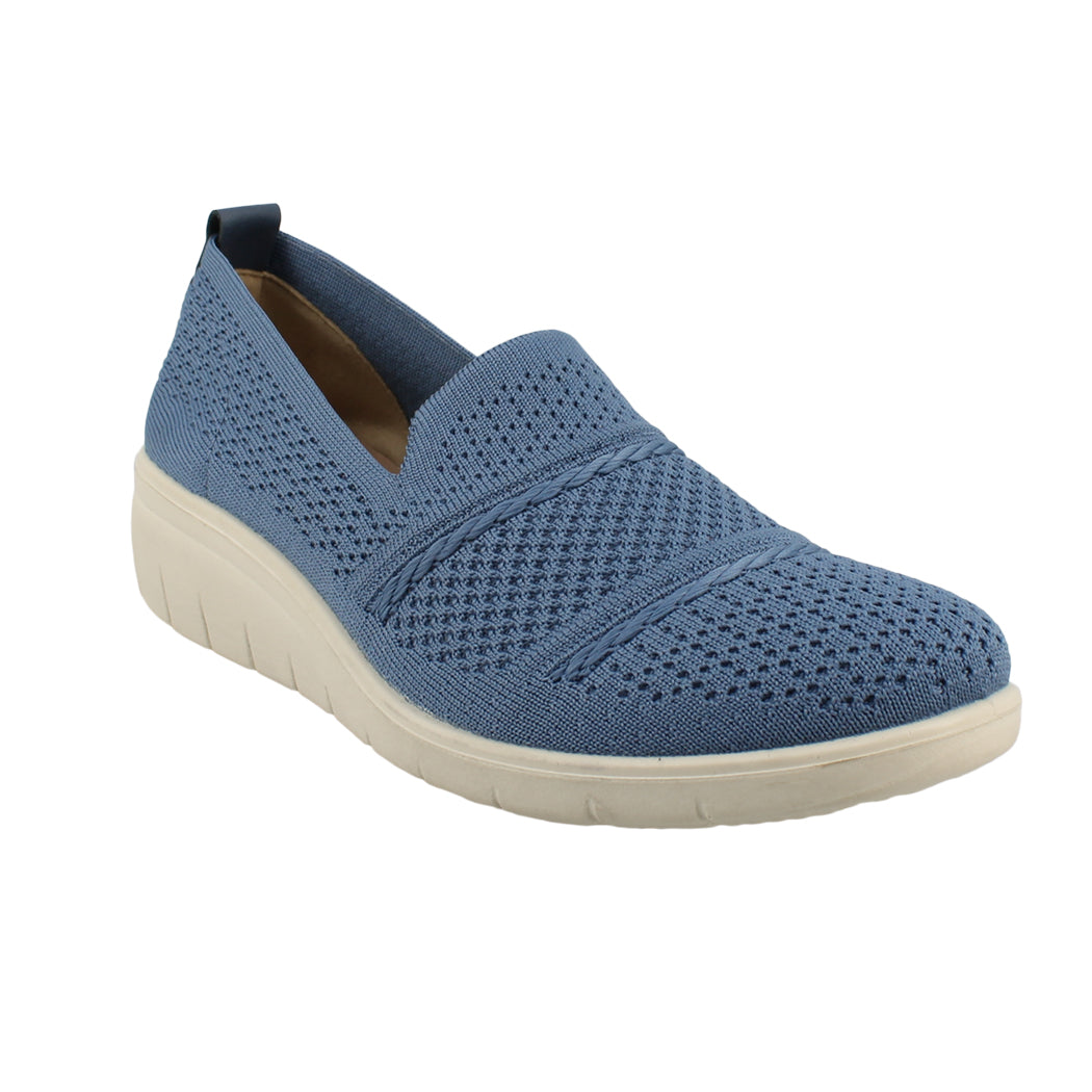 ANTRIN 28.NAVARA-190 Μπλε Slip on Sneaker Γυναικείο
