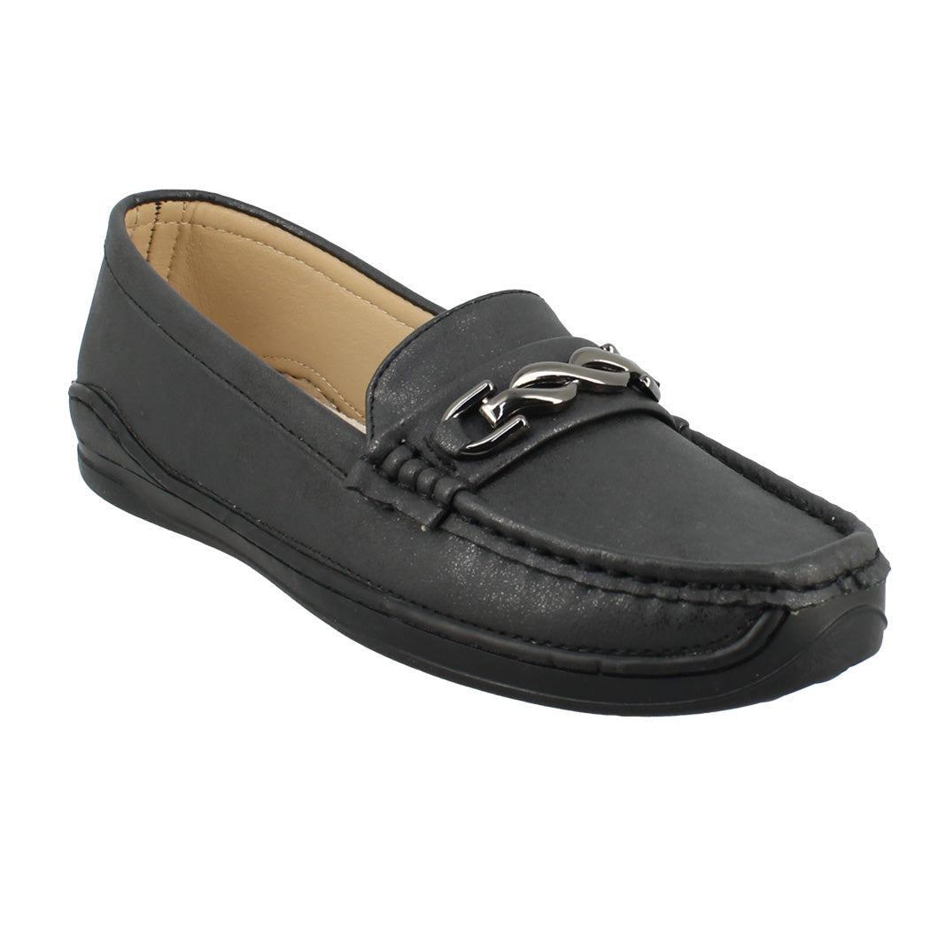 ANTRIN 28.SOLELI-200 Μαύρο Γυναικείο Μοκασίνι