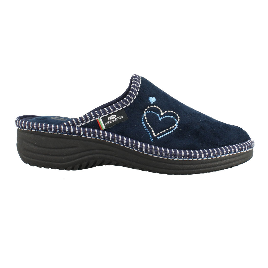 SPESITA 38.2501 Μπλε Γυναικεία Βελούδινη Παντόφλα