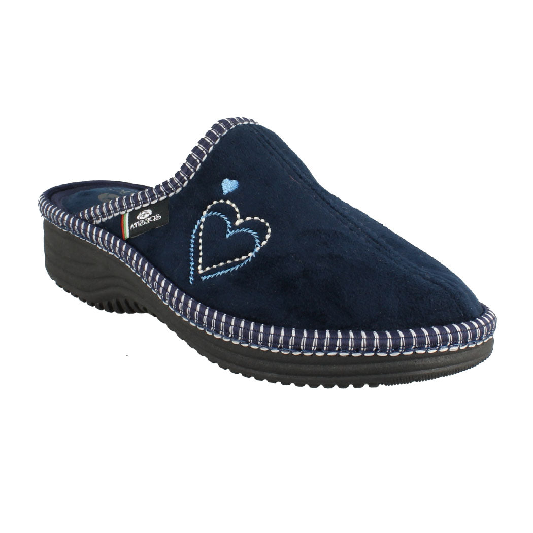 SPESITA 38.2501 Μπλε Γυναικεία Βελούδινη Παντόφλα