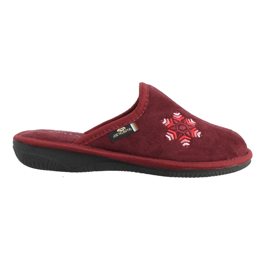 SPESITA 38.2531 Mπορντό Γυναικεία Βελούδινη Παντόφλα