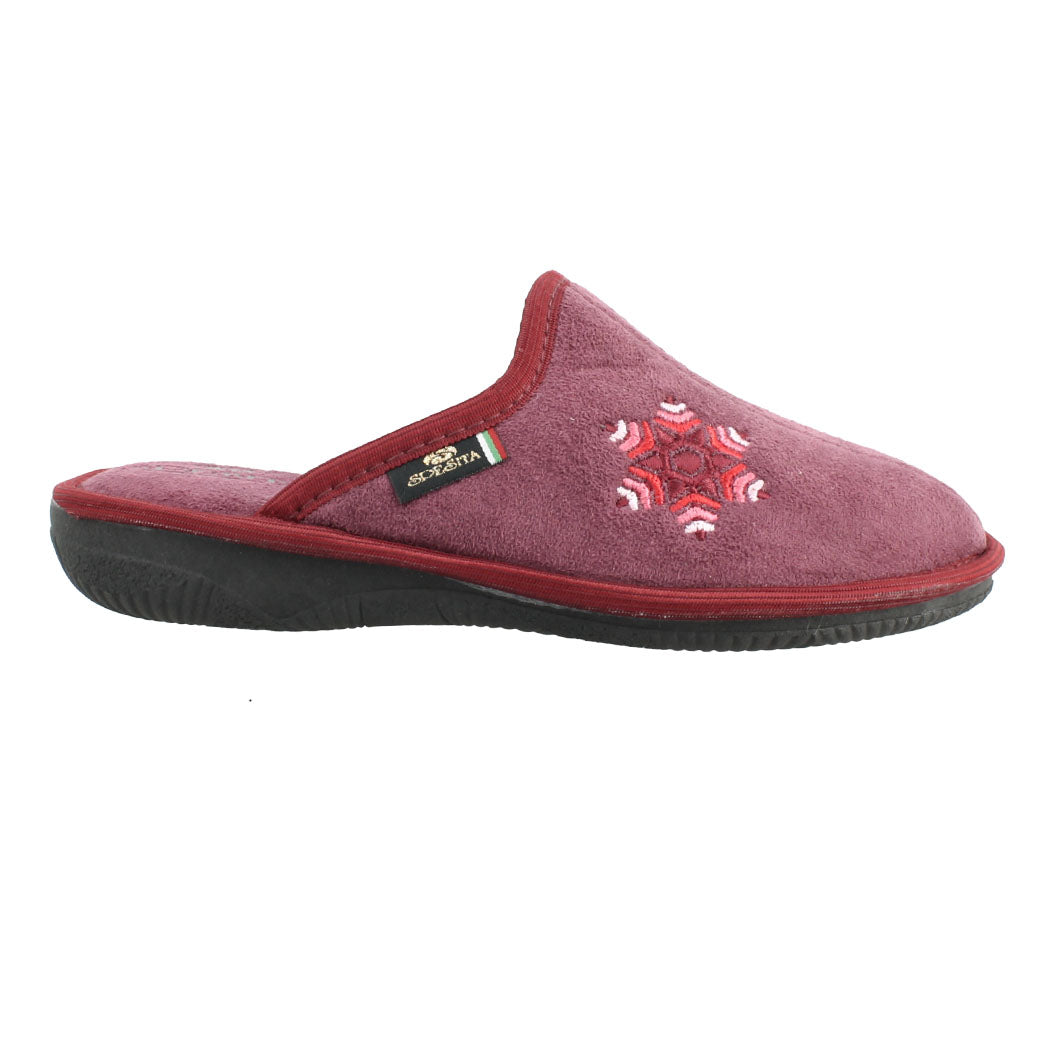 SPESITA 38.2531 Σκούρο Ροζ Γυναικεία Βελούδινη Παντόφλα