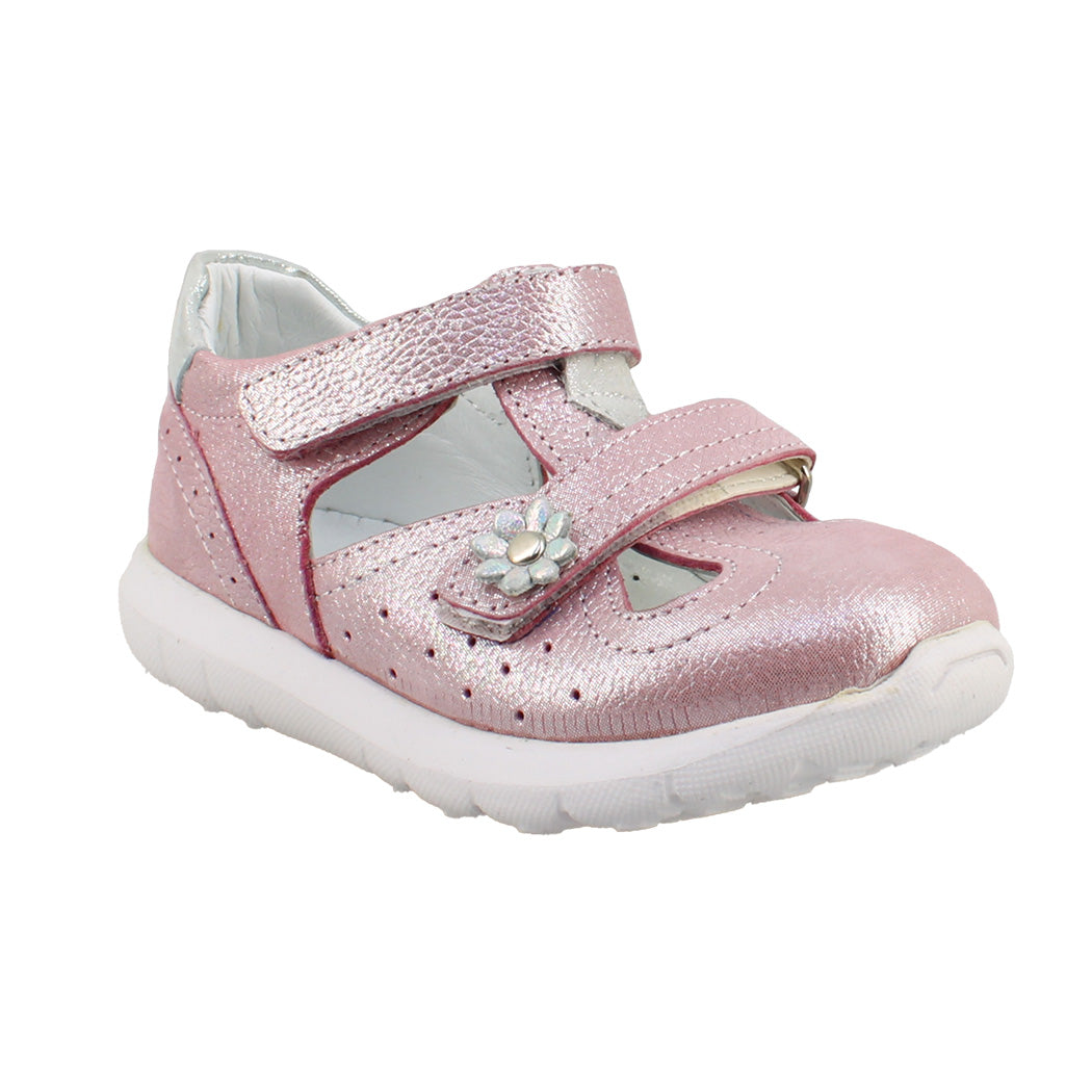 IQKIDS 48.T-04 Ροζ Δερμάτινα Πέδιλα Για Κορίτσια