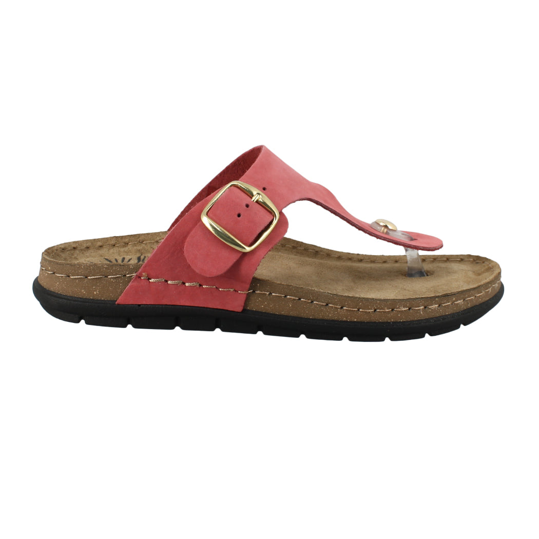 SUNNY SANDALS 51.SIENNA-50301 Δερμάτινη Κόκκινη Σαγιονάρα UNISEX
