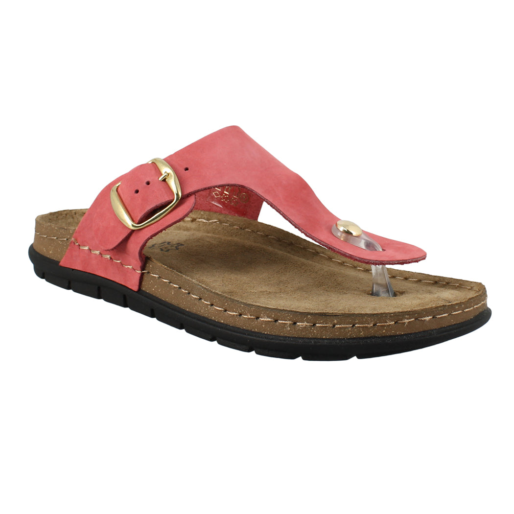 SUNNY SANDALS 51.SIENNA-50301 Δερμάτινη Κόκκινη Σαγιονάρα UNISEX