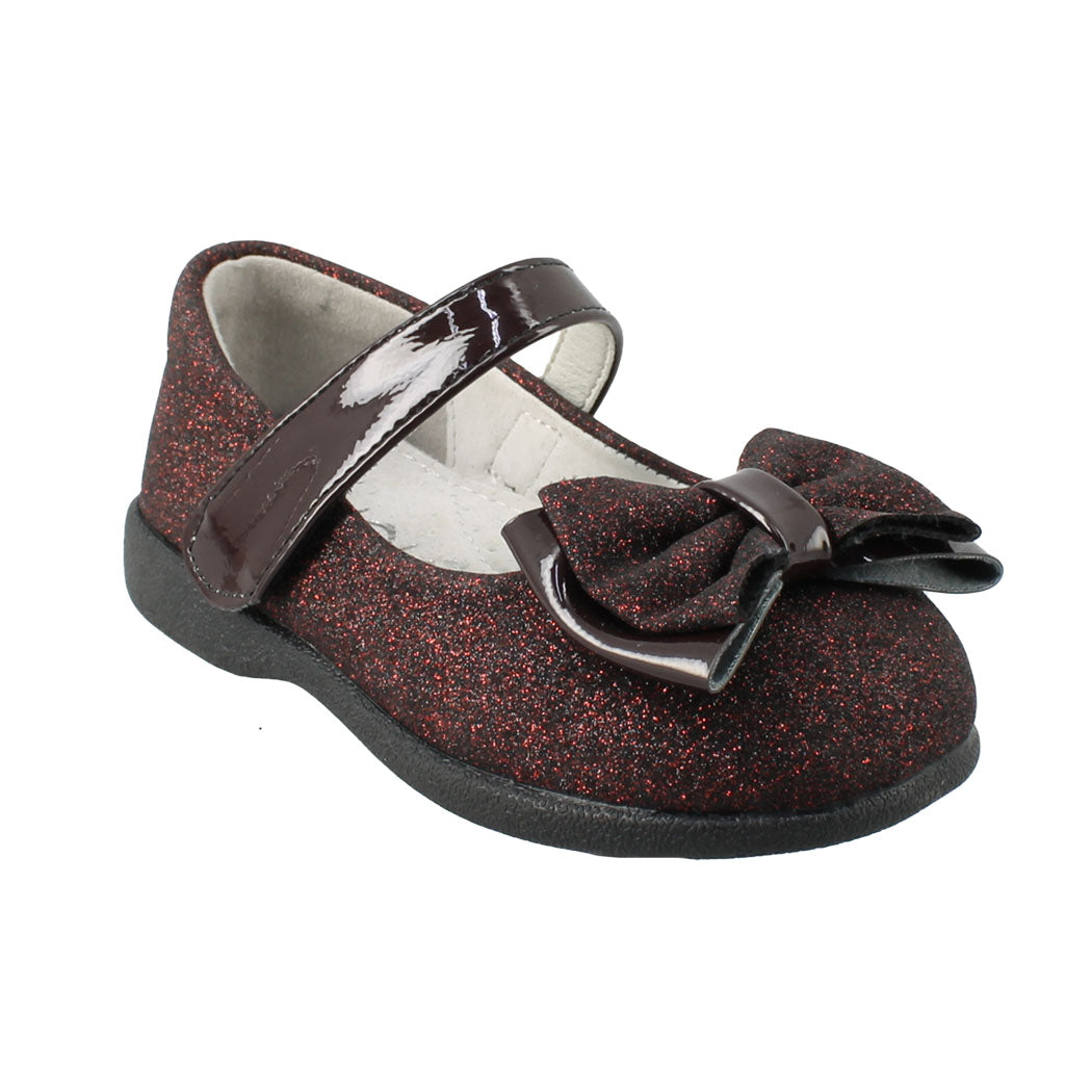 IQKIDS 53.ABEBA-195 Μπορντό Μπαλαρίνα Με Γκλίτερ Για Κορίτσια