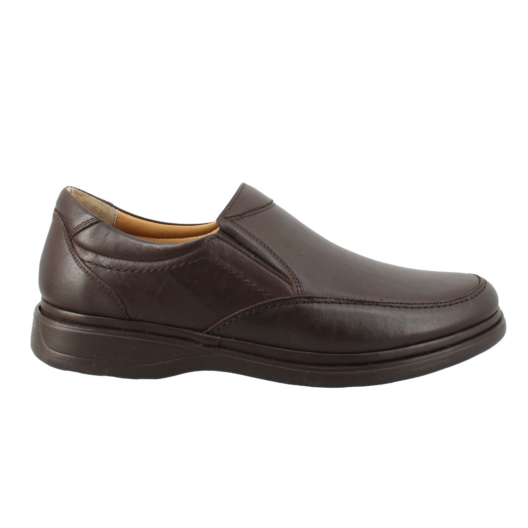 ANTONELLO 56.S236-250 καφέ δερμάτινο ανδρικό παπούτσι παντοφλέ