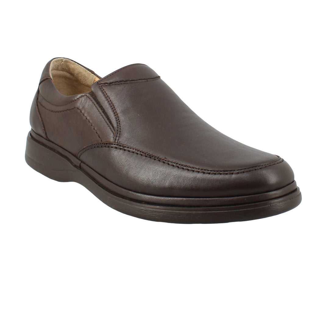 ANTONELLO 56.S236-250 καφέ δερμάτινο ανδρικό παπούτσι παντοφλέ