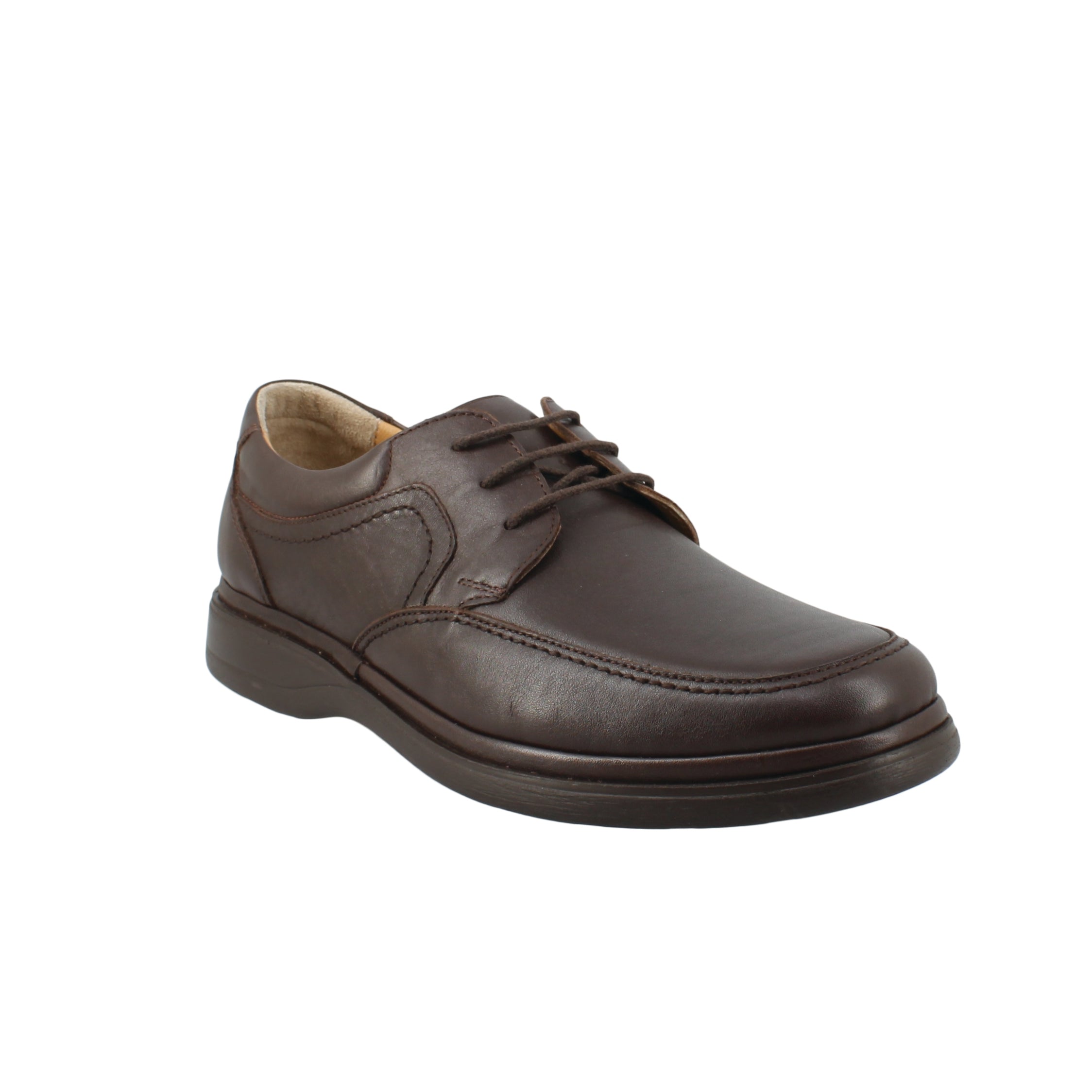 ANTONELLO 56.S236-251 καφέ δερμάτινο ανδρικό παπούτσι με κορδόνια
