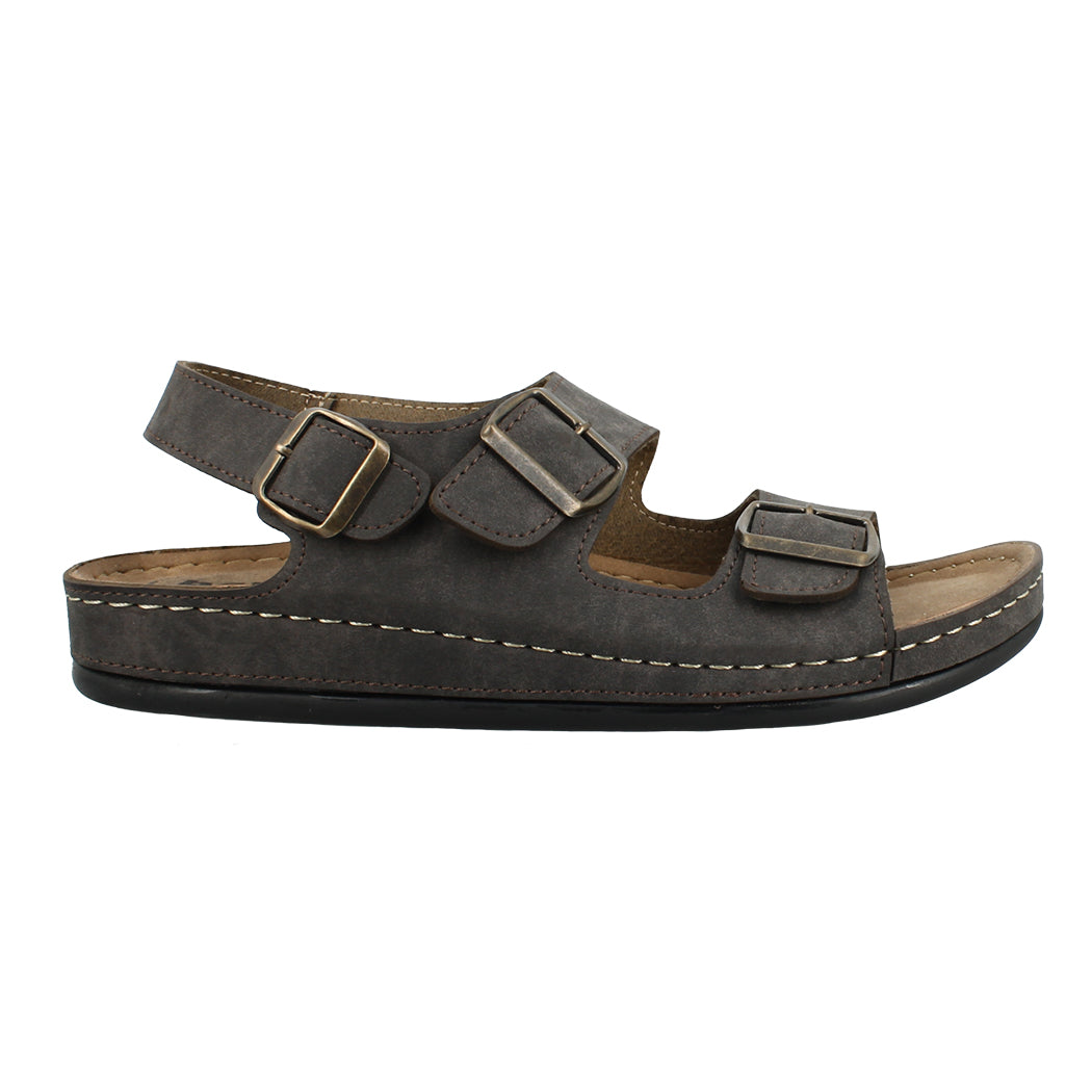 BEWILD 56.S698-4826 Καφέ Ανδρικά Πέδιλα Με Τοκάδες