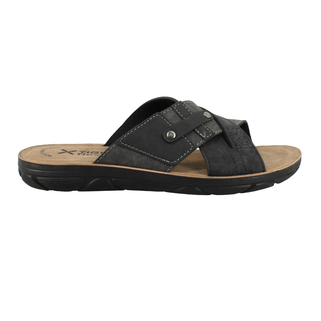 BEWILD 56.S698-4864 Μαύρη Παντόφλα Ανδρική