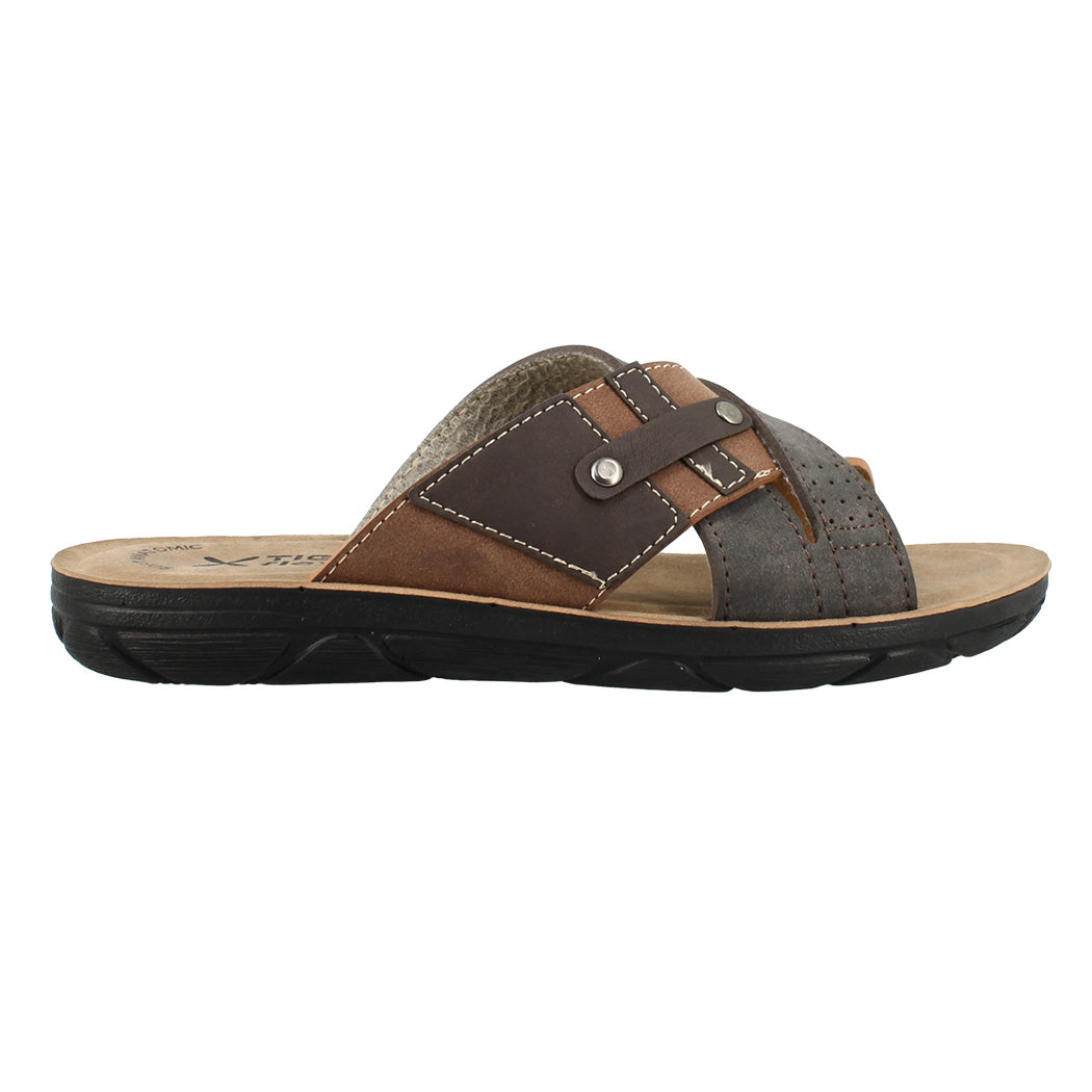 BEWILD 56.S698-4864 Καφέ Παντόφλα Ανδρική