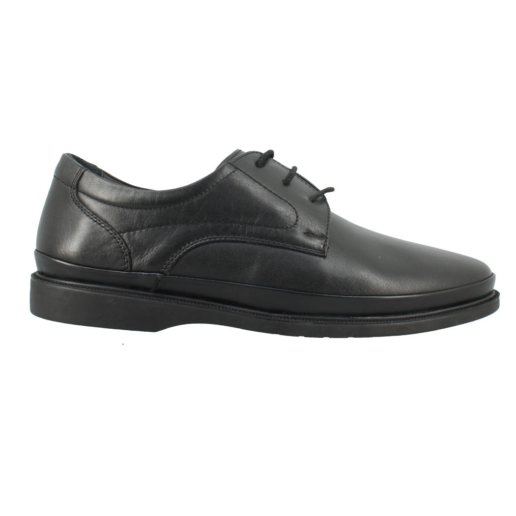 ANTONELLO 56.W5117-7031 Μαύρα Ανδρικά Δερμάτινα Παπούτσια Με Κορδόνια