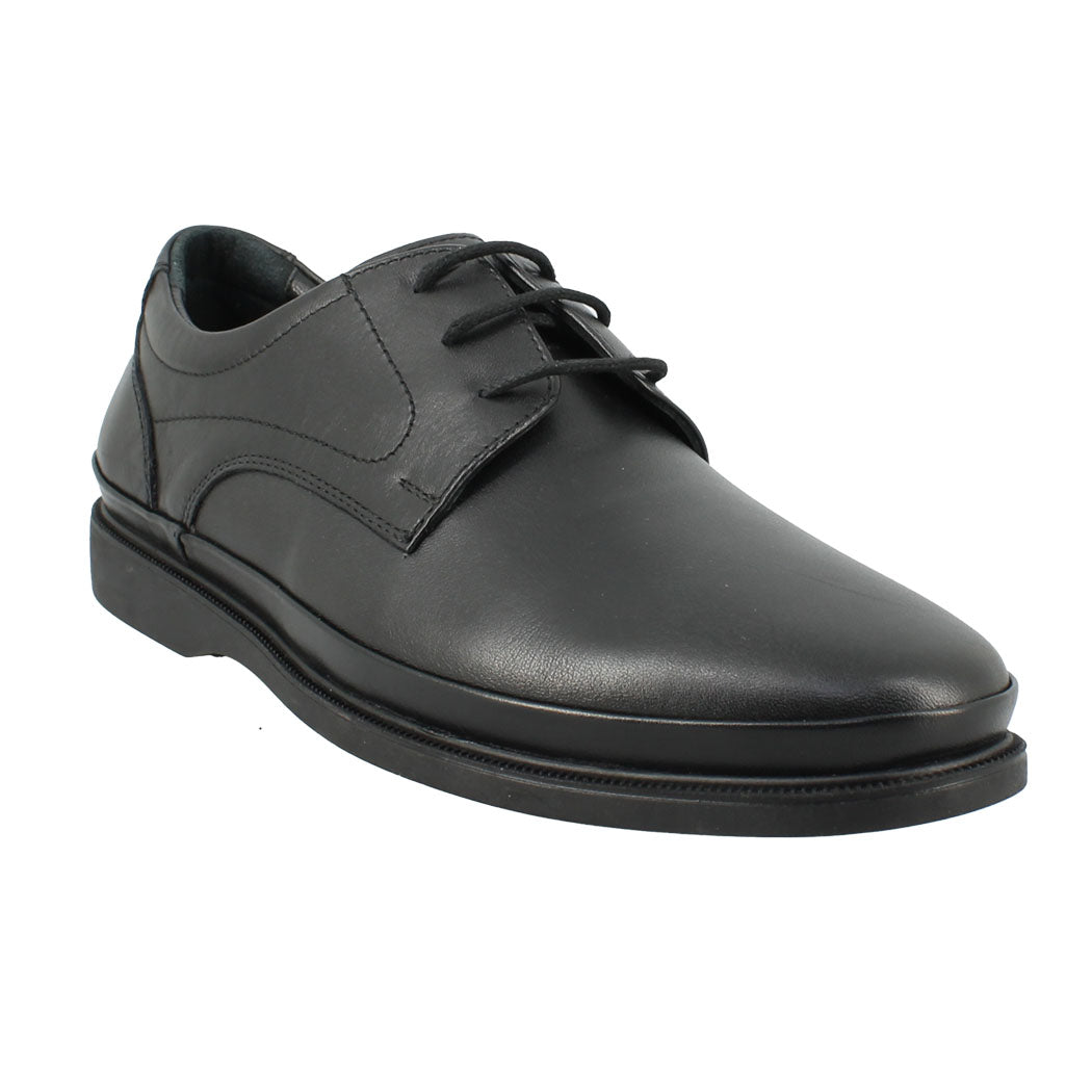 ANTONELLO 56.W5117-7031 Μαύρα Ανδρικά Δερμάτινα Παπούτσια Με Κορδόνια
