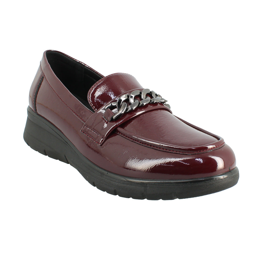 ANTRIN SOFT 73.ALKMINI-195 Λουστρίνι Μπορντό Loafer Γυναικείο