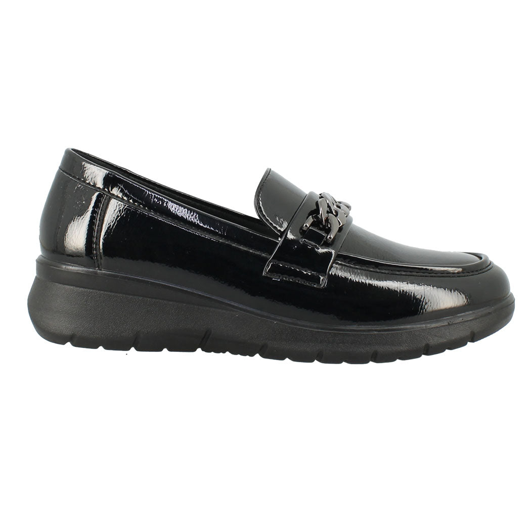 ANTRIN SOFT 73.ALKMINI-195 Λουστρίνι Μαύρο Loafer Γυναικείο