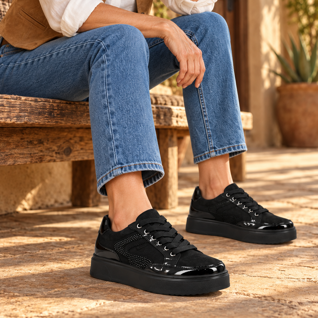 ANTRIN SOFT 73.AMARYLIS-205 Μαύρα Γυναικεία Sneakers