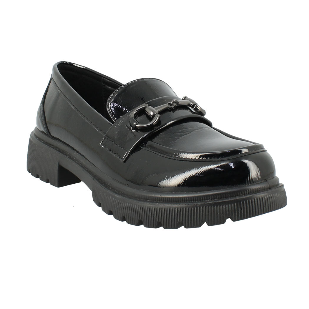 ANTRIN SOFT 73.GRENADA-195 Λουστρίνι Μαύρο Γυναικείο Loafer
