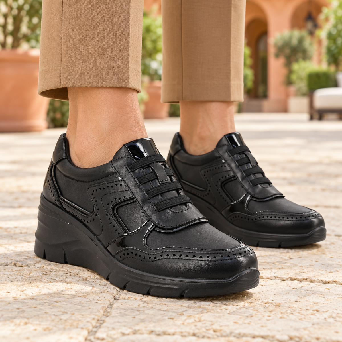 ANTRIN 73.ORIANA-205 Μαύρο Γυναικείο Sneaker