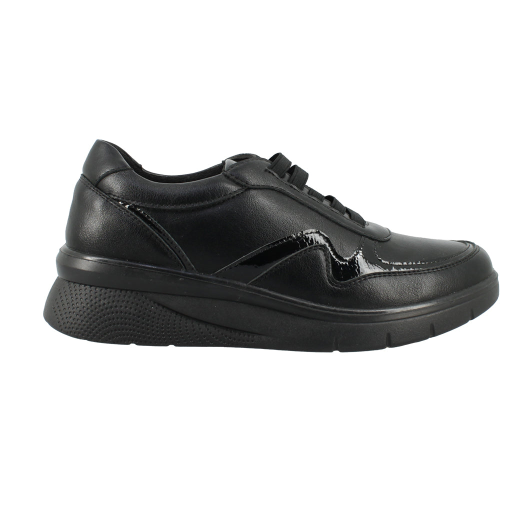 ANTRIN SOFT 73.SANDRA-205 Μαύρα Γυναικεία Sneakers Με Λάστιχο