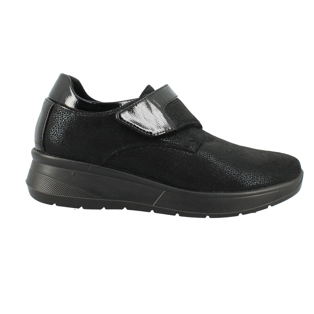 ANTRIN SOFT 73.WATER-195 Μαύρο Sneaker Με Αυτοκόλητο