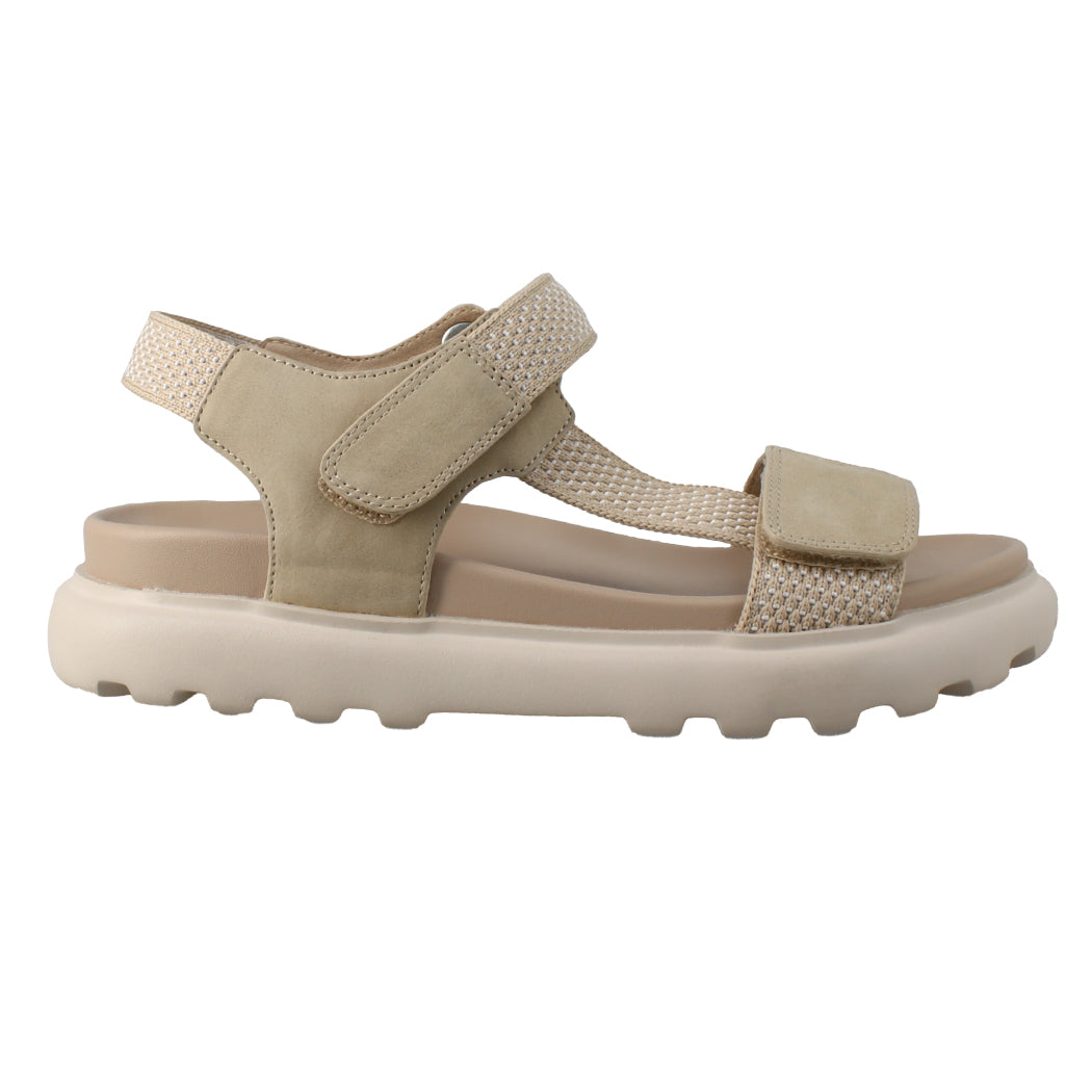 ANTRIN SOFT 81.GIANNA-200 Μπεζ Πέδιλα Γυναικεία Με Αυτοκόλητα