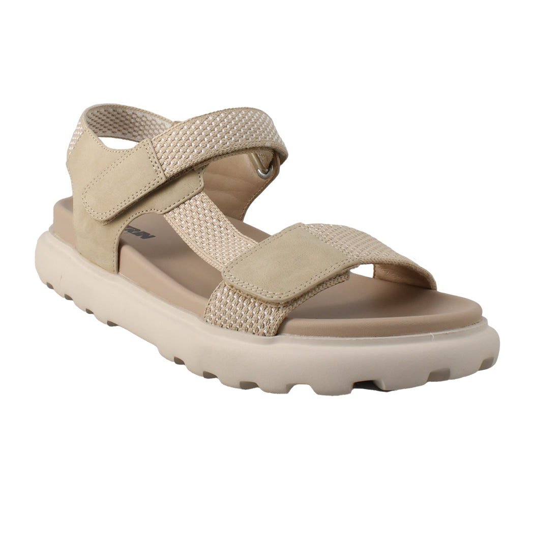 ANTRIN SOFT 81.GIANNA-200 Μπεζ Πέδιλα Γυναικεία Με Αυτοκόλητα