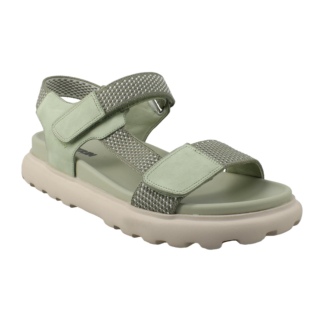 ANTRIN SOFT 81.GIANNA-200 Χακί Πέδιλα Γυναικεία Με Αυτοκόλητα