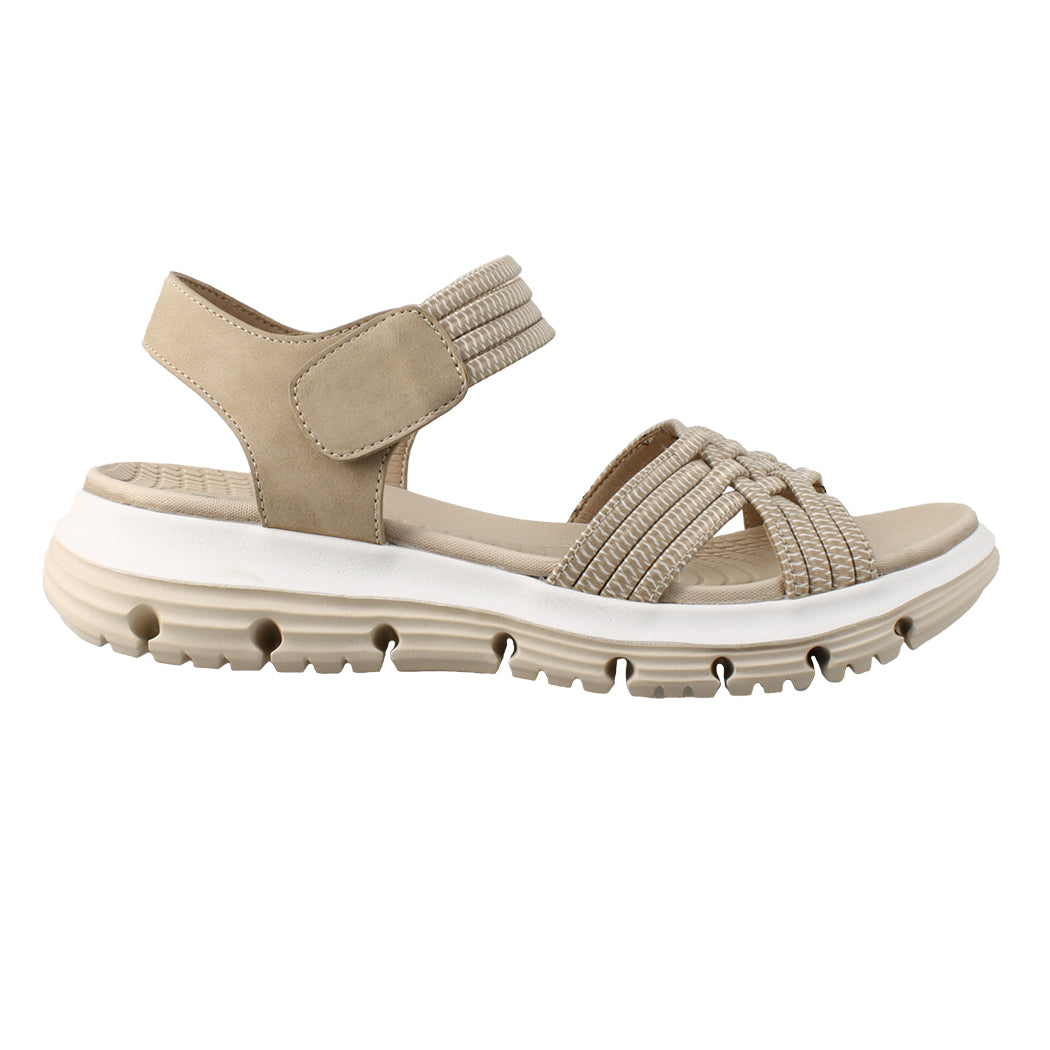 ANTRIN SOFT 81.MADISON-200 Μπεζ Πέδιλα Γυναικεία Με Λάστιχα