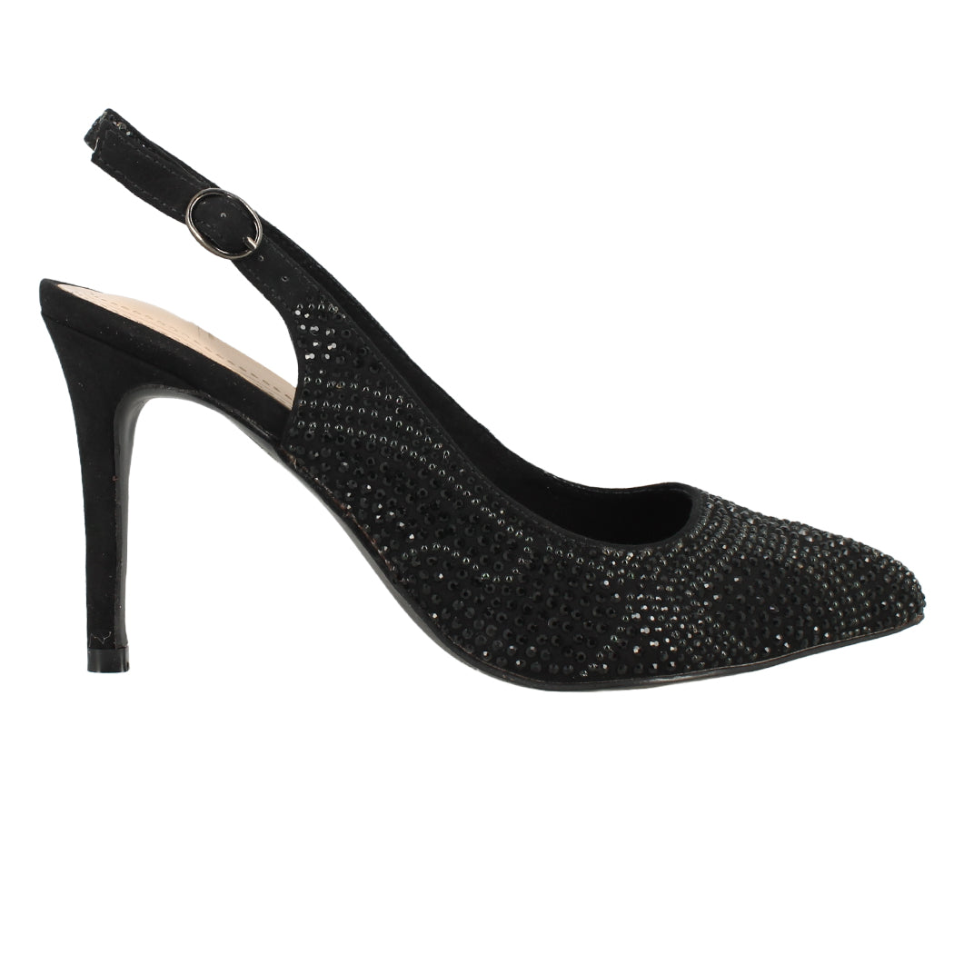 IQSHOES 18.C8135 Mαύρο Πέδιλο Γυναικείο