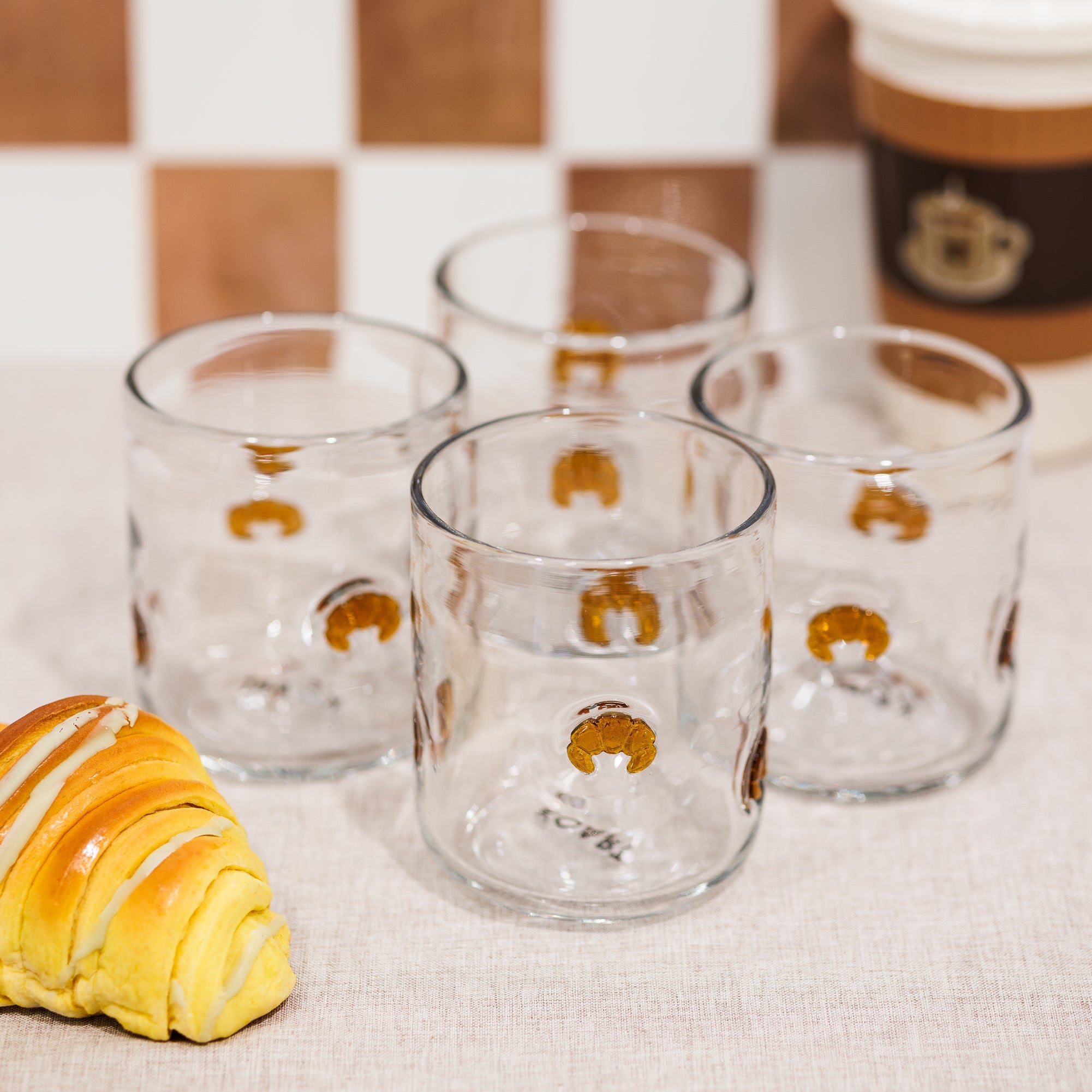KOART| CROISSANT Σετ 4 Γυάλινα Ποτήρια 420ml