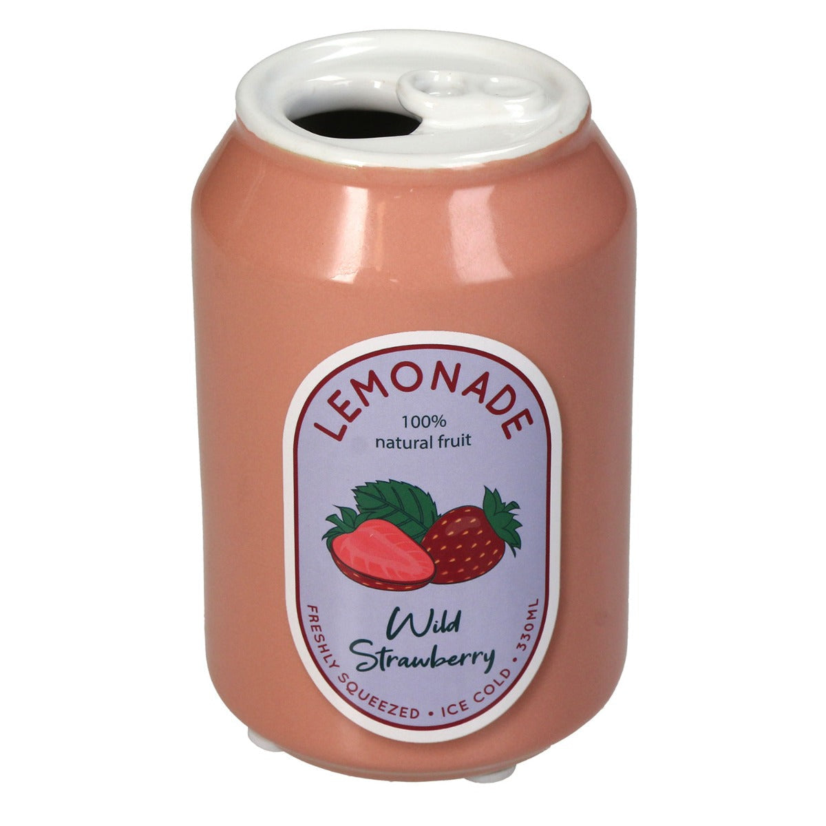 KOART| 1.KAL-4132 Κεραμικό Διακοσμητικό Βάζο Κουτάκι Lemonade 7X7X11 cm