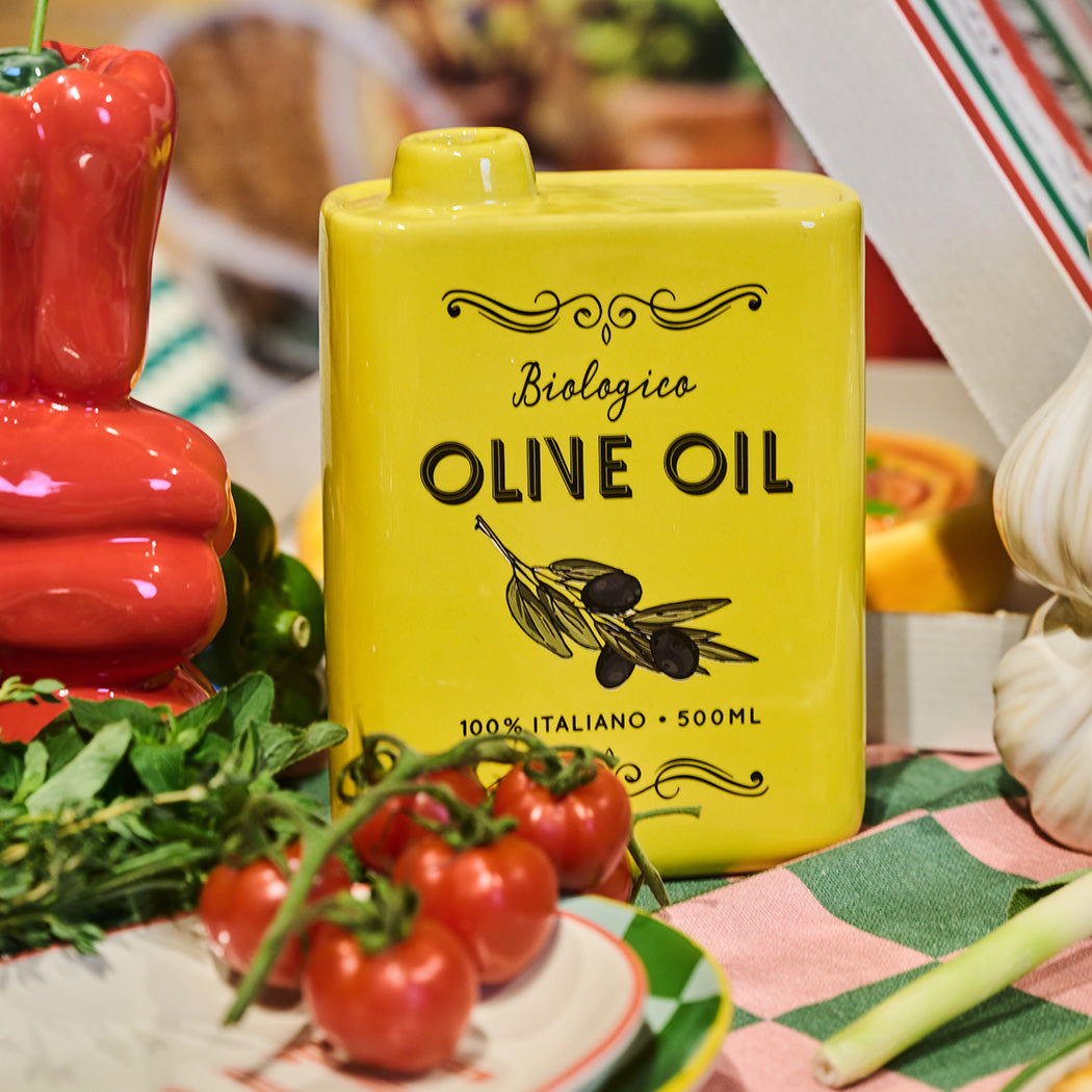 KOART|1.KAL-5053 Κεραμικό Διακοσμητικό Βάζο Olive Oil 13X6X17cm