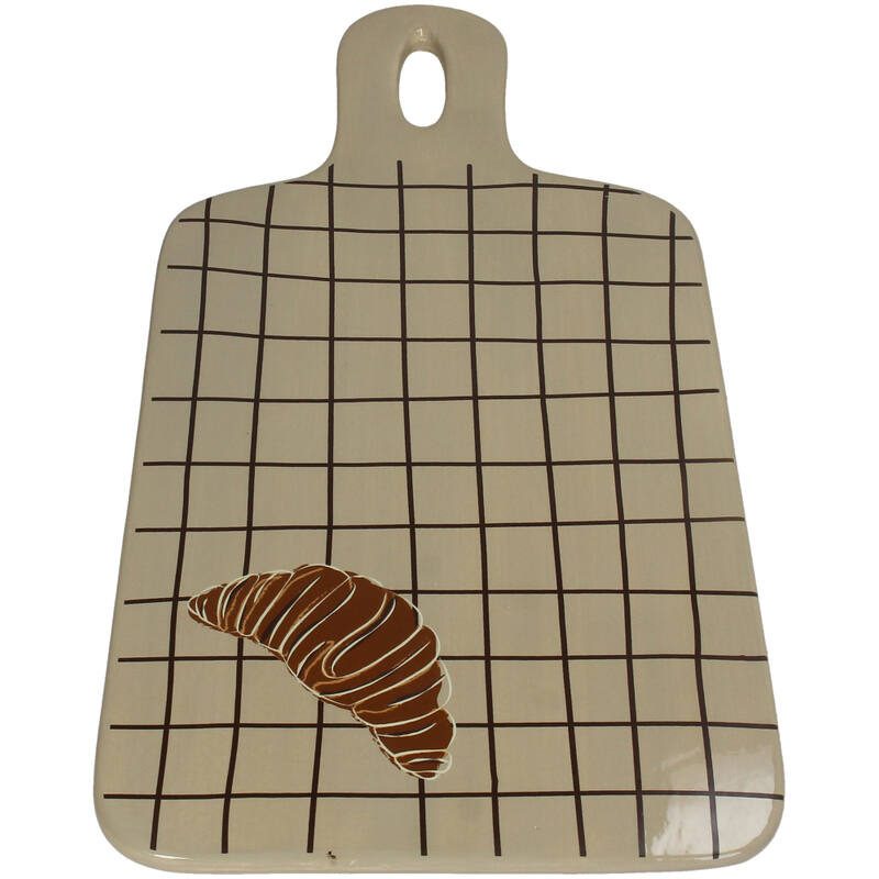 KOART| 1.KAL-8479 Κεραμικός Διακοσμητικός Δίσκος Croissant 41x23x2cm