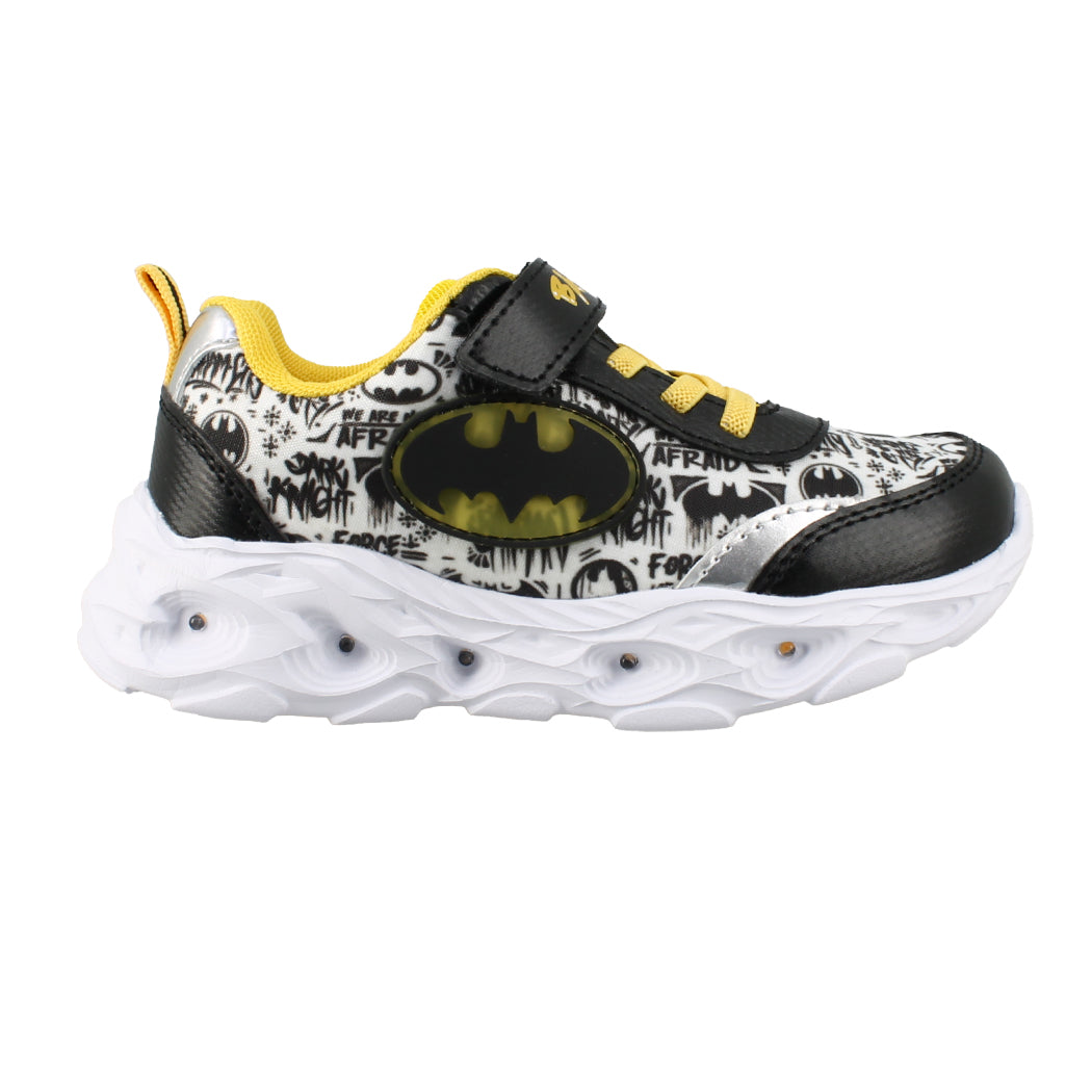 BATMAN 29.L14379 Μαύρο Αθλητικό Με Φωτάκια Για Αγόρια