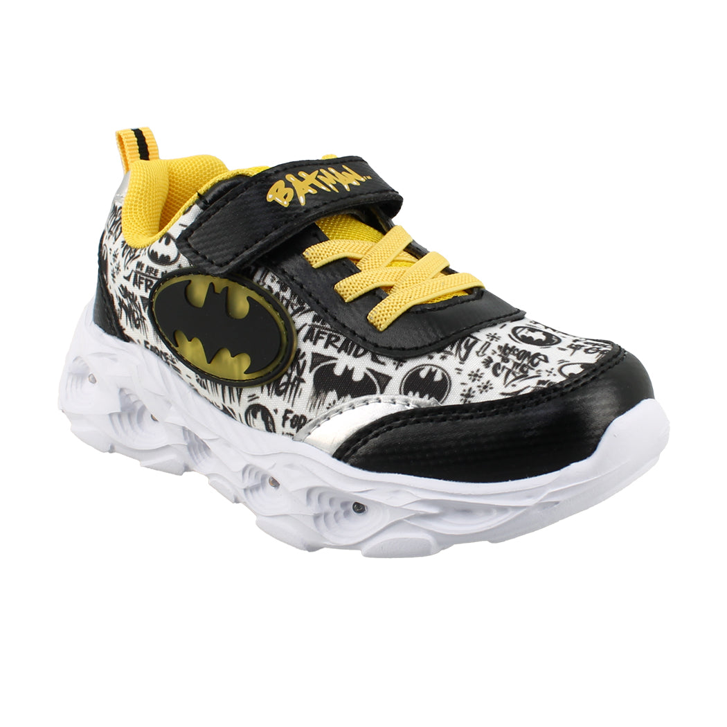 BATMAN 29.L14379 Μαύρο Αθλητικό Με Φωτάκια Για Αγόρια