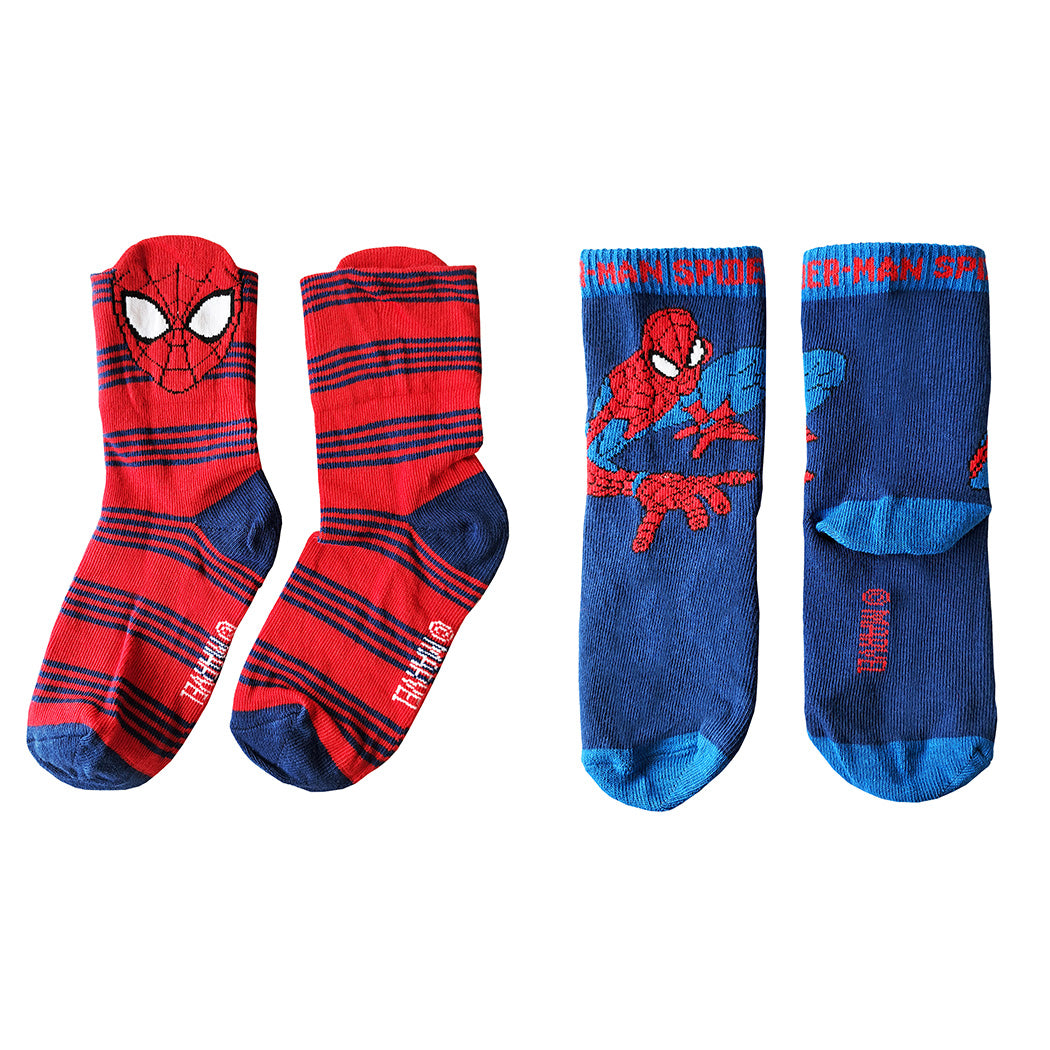 SPIDERMAN 29.M07637 Σετ Κάλτσες 2 Τεμαχίων Για Αγόρια