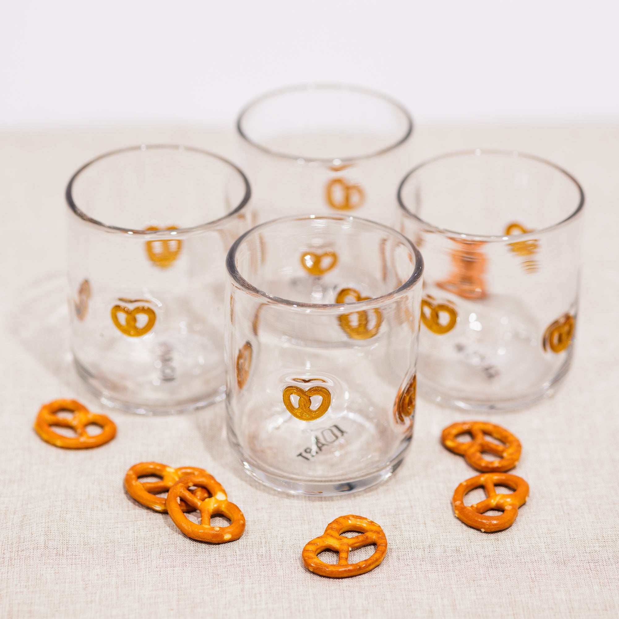 KOART| PRETZEL Σετ 4 Γυάλινα Ποτήρια 420ml