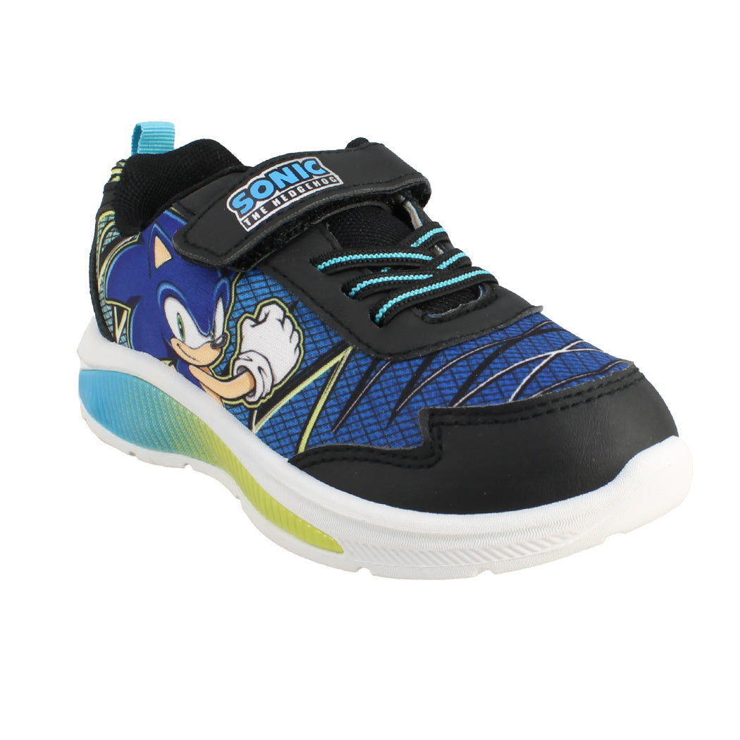 SONIC 141.SC000845 Μαύρο Αθλητικό Με Φωτάκια Για Αγόρια