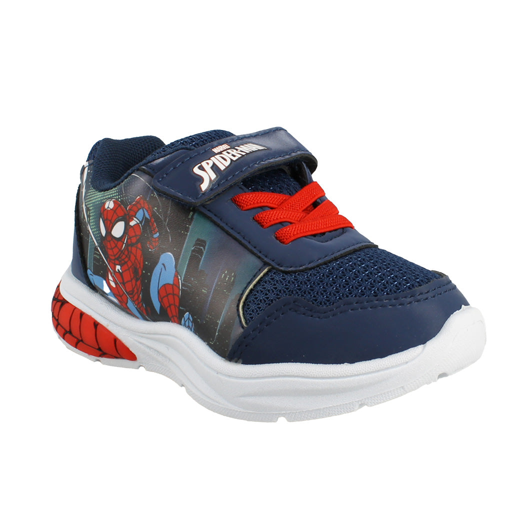 SPIDERMAN 141.SP014345 Μπλε Αθλητικά Με Φωτάκια Για Αγόρια