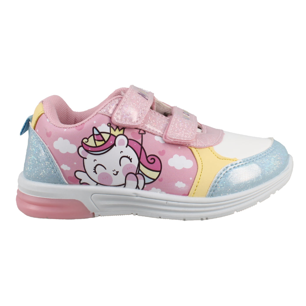 UNICORN 29.X09760 Λευκό Αθλητικό Με Φωτάκια Για Κορίτσια